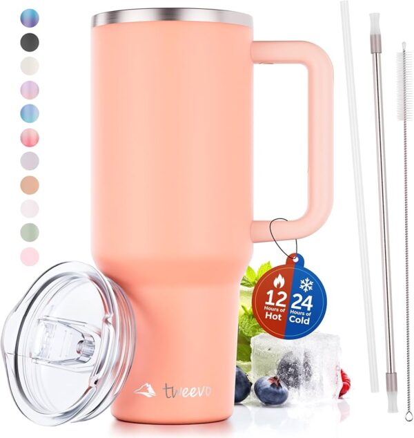 71KHahaaHEL._AC_UF8941000_QL80_.jpg Tumbler Water Bottle with Lid and Straw 1.2L Stainless Steel