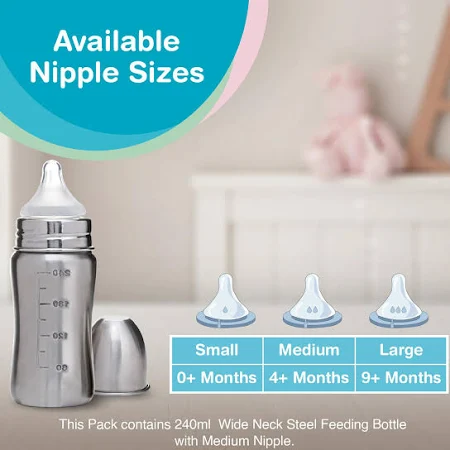 Baby Steel Feeding Bottle